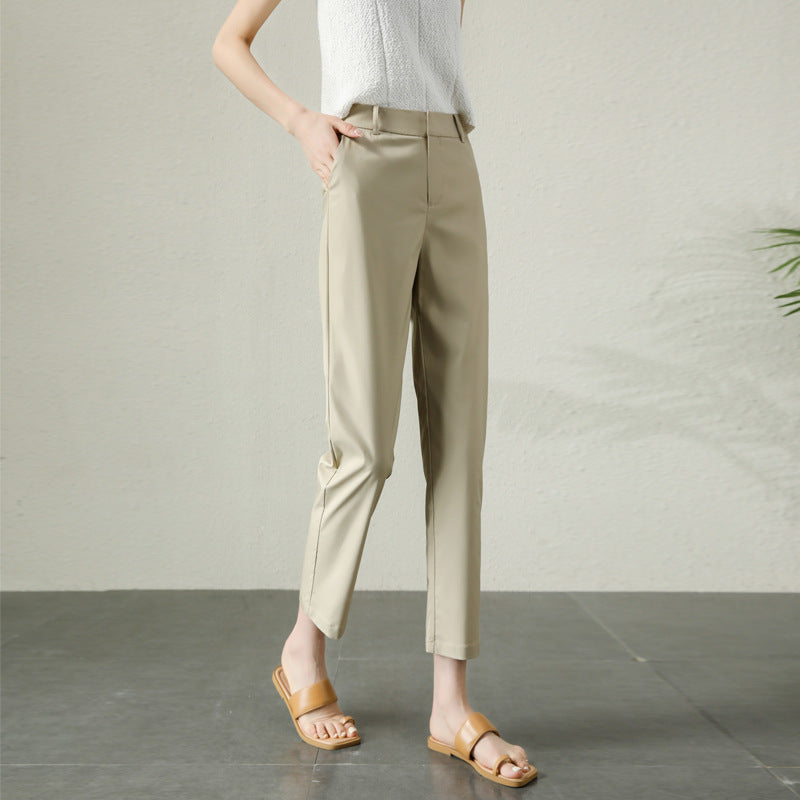 Damen Chino Hose Elegant Slim Fit - BerlinGlamour