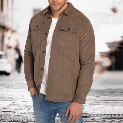 Herren Cordjacke Modern Schnitt Praktisch