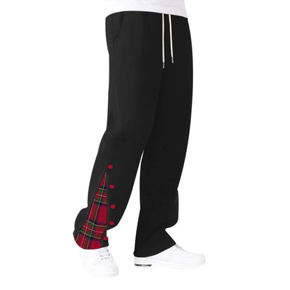 Bequeme Herrenhose Freizeit Hose mit Karomuster