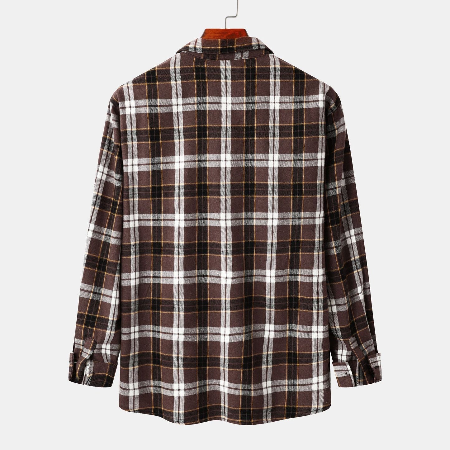 Herren Flanellhemd Karomuster Bequem Modern