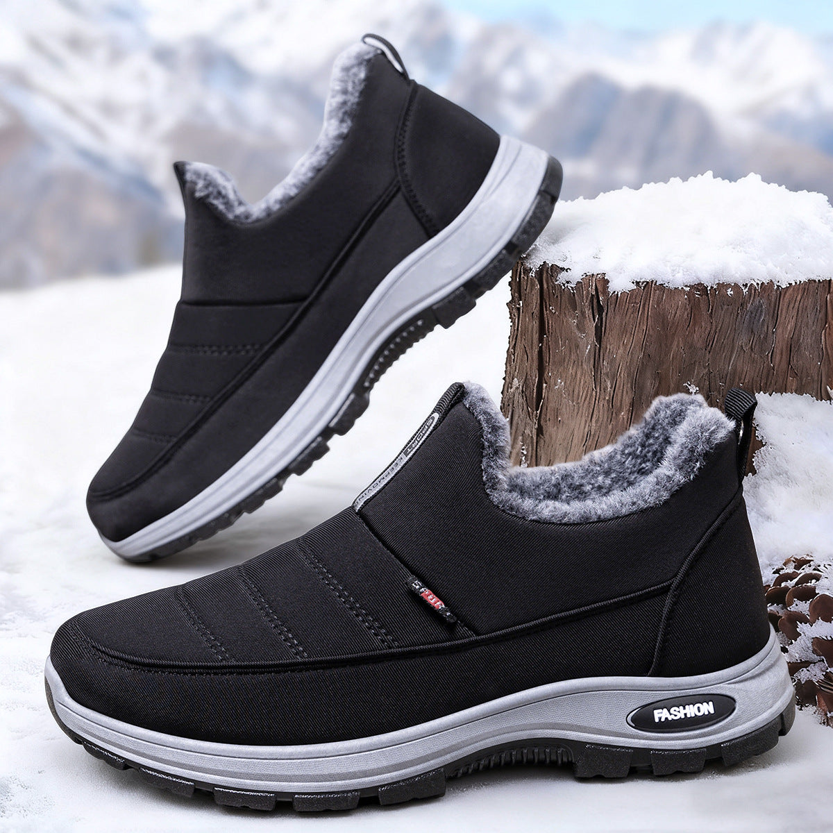 Damen Winterstiefel Warm Isoliert Komfortschuhe - BerlinGlamour