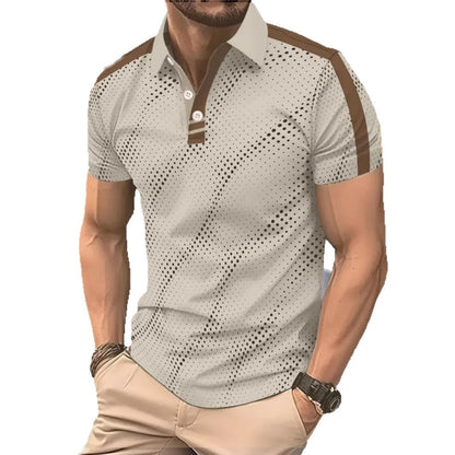 Herren Polo-Shirt Modern Grafik Sportlich Qualität