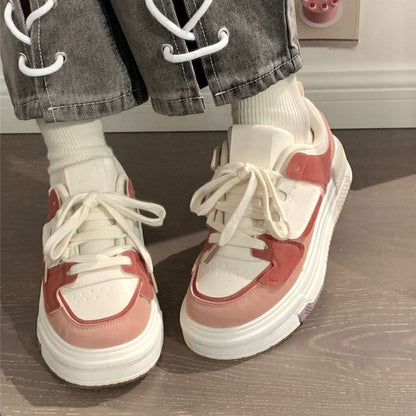 Damen Sneaker Sportlich Schnell Schnüren Laufschuhe