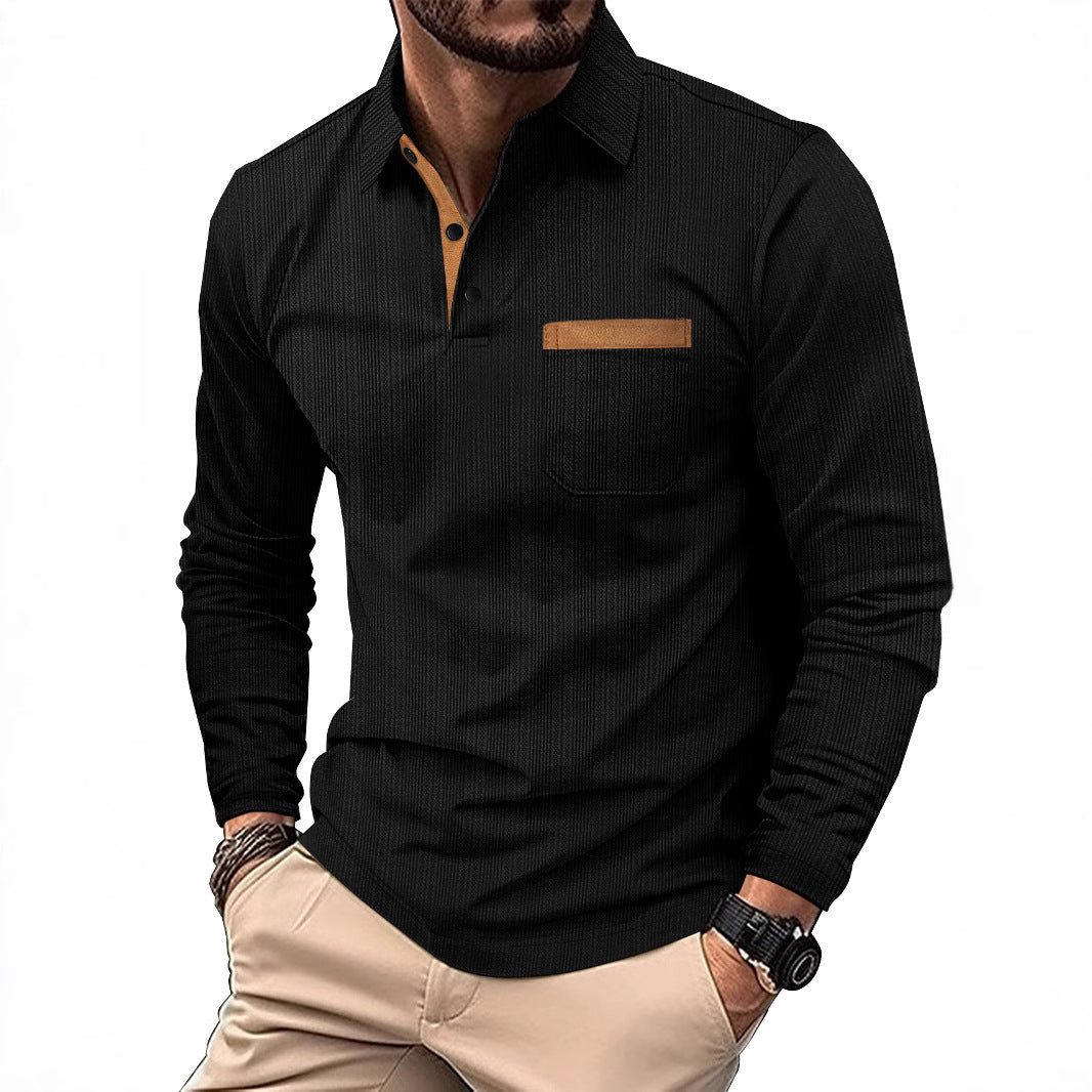 Herren Hemd Langarm Modern mit Struktur und Slim Fit - BerlinGlamour