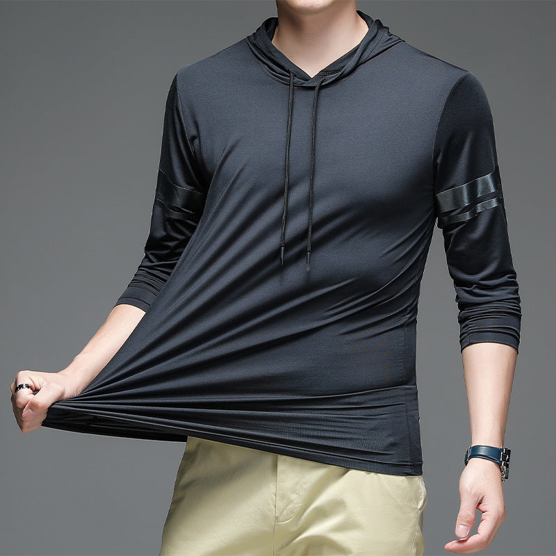 Herren Sport Hoodie atmungsaktiv Funktionsshirt Modern