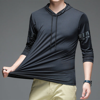 Herren Sport Hoodie atmungsaktiv Funktionsshirt Modern