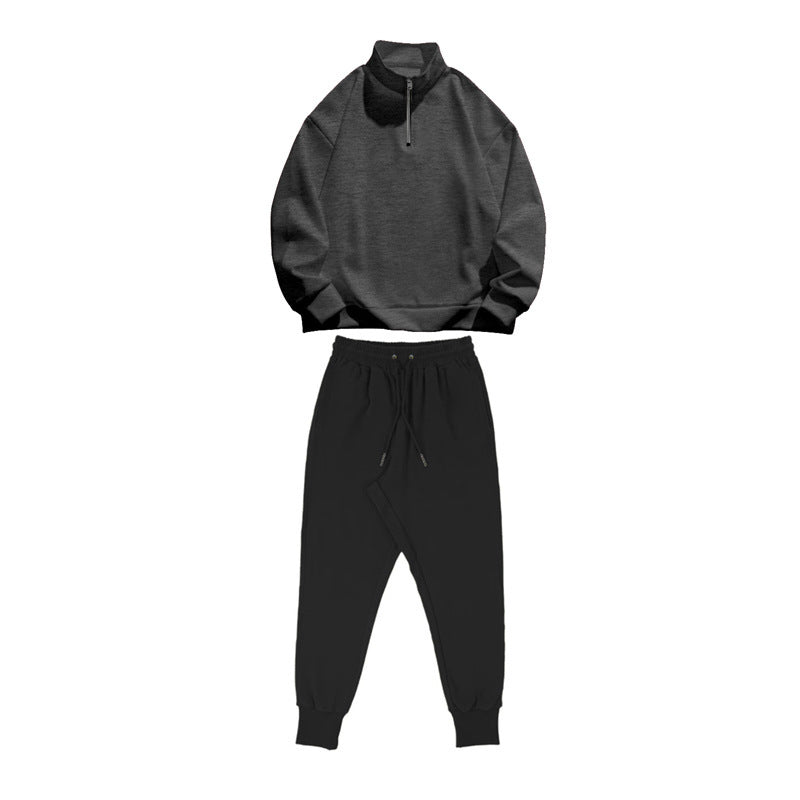 Herren Trainingsanzug Set Sportlich Modern mit Taschen
