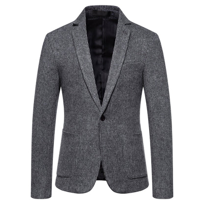 Herren Strickblazer Slim Fit Modern Elegant