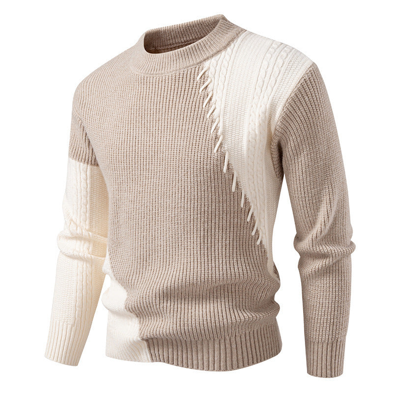 Herren Strickpullover Modern Elegant Kragen