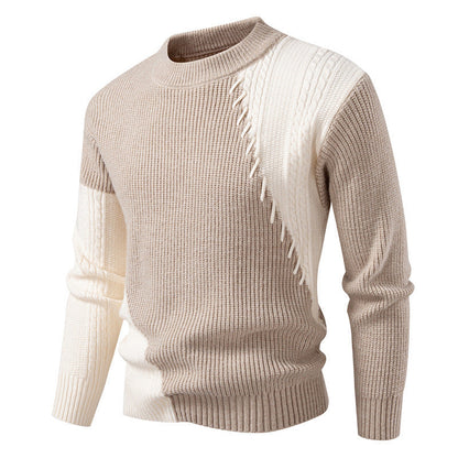 Herren Strickpullover Modern Elegant Kragen