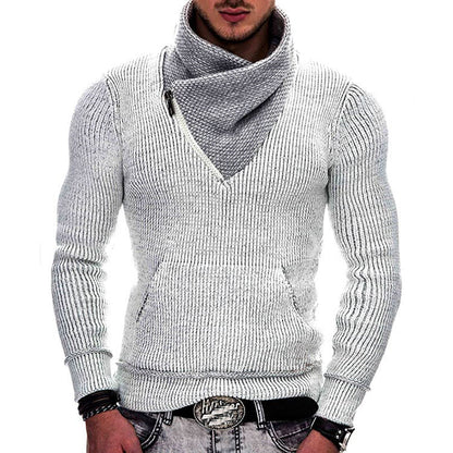 Herren Kapuzenpullover Langarm Strick Design Modern - BerlinGlamour
