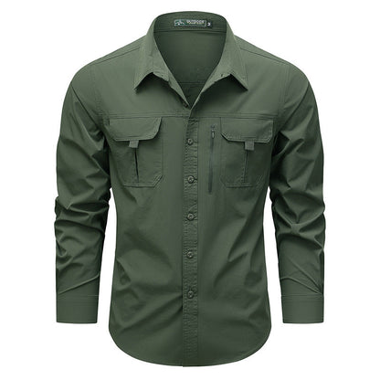 Herren Outdoor Hemd mit vielen Taschen Praktisch - BerlinGlamour