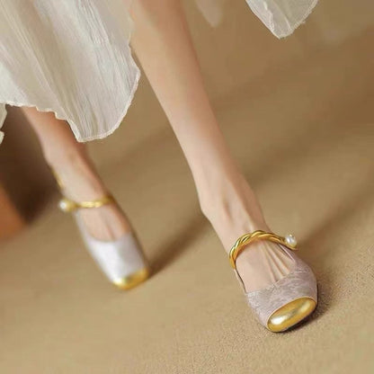 Damen Slingback Pumps Glänzend Hochhackig Party Schuhe