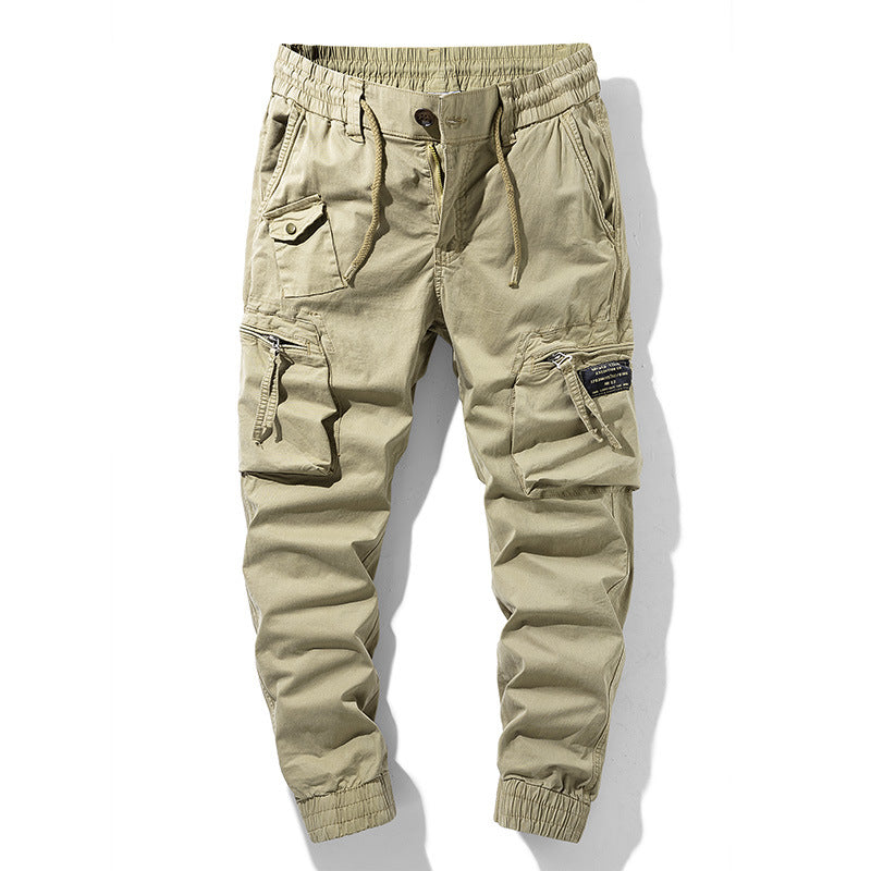 Herren Cargo-Hose Praktisch mit Seitentaschen Elastisch - BerlinGlamour