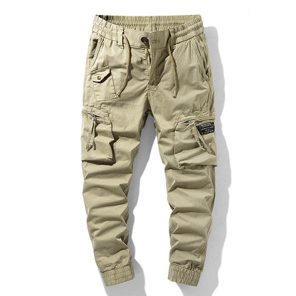 Herren Cargo-Hose Praktisch mit Seitentaschen Elastisch - BerlinGlamour