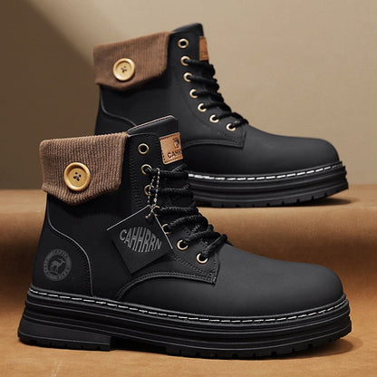 Damen Winterstiefel Knopfverschluss Gepolstert Warm