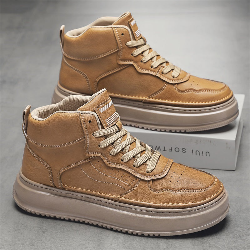 Damen Sportliche Sneaker Leder Weißen Schuhe - BerlinGlamour