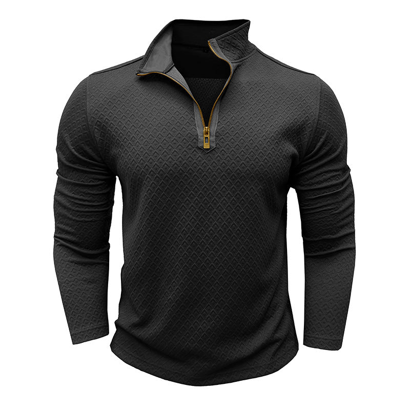 Herren Pullover Modern mit Halbzipper