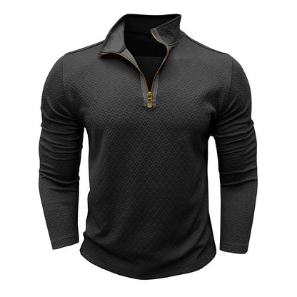 Herren Pullover Modern mit Halbzipper