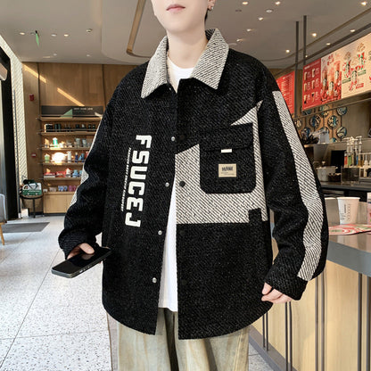 Herren Overshirt Jacke Lässig Modern Streetwear