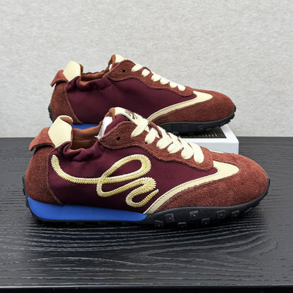 Damen Sneaker Sportlich Weich Wildleder Atmungsaktiv