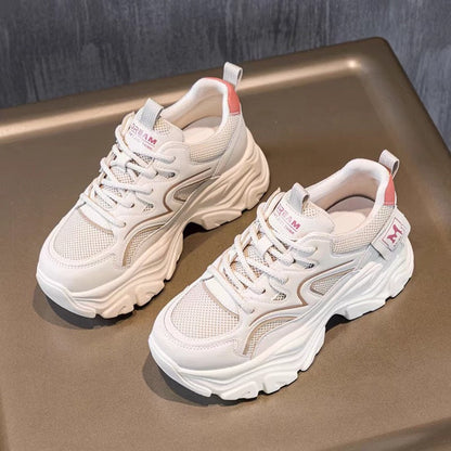 Damen Sneaker Chunky Sport Mesh Bequem atmungsaktiv