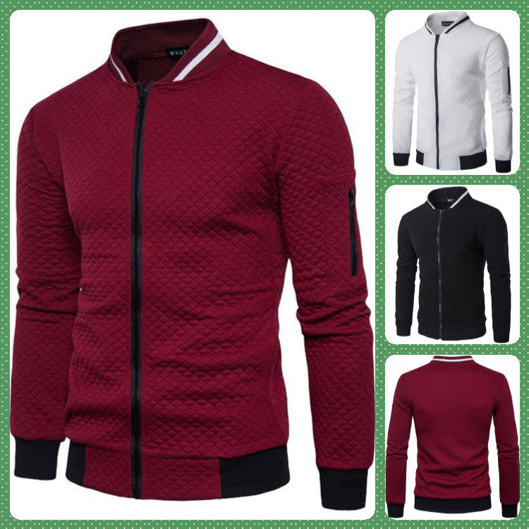 Herren Steppjacke Warm mit hohem Kragen und Taschen - BerlinGlamour