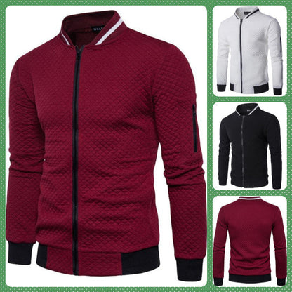 Herren Steppjacke Warm mit hohem Kragen und Taschen - BerlinGlamour