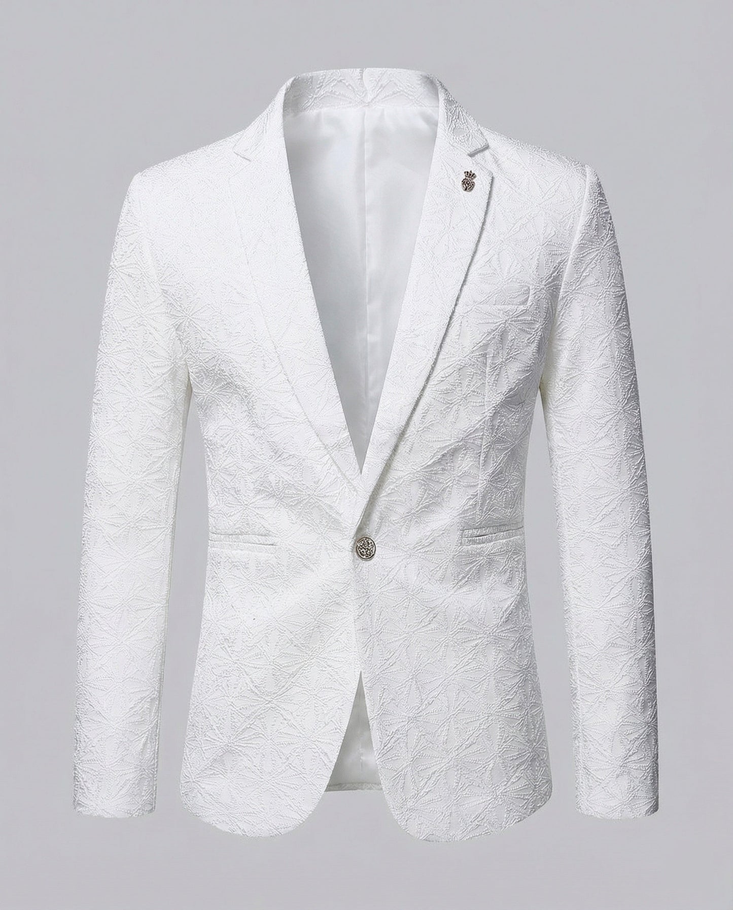 Herren Blazer Modern Strukturiert Slim Fit