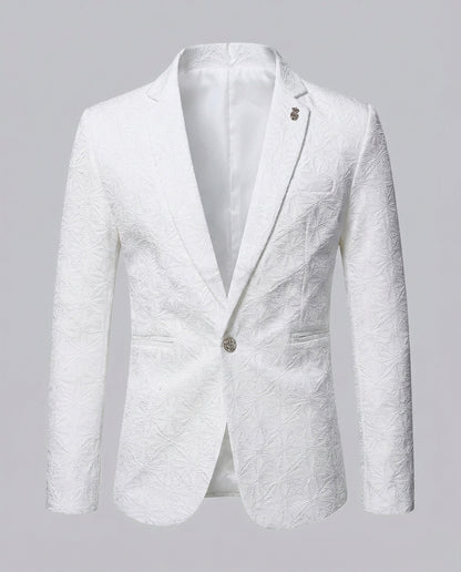 Herren Blazer Modern Strukturiert Slim Fit