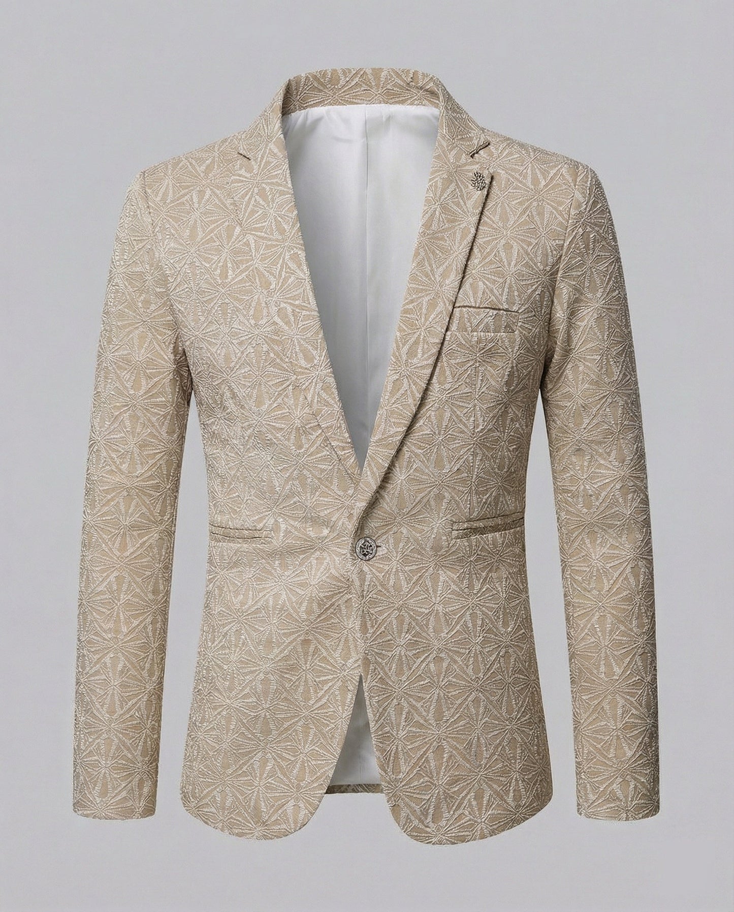 Herren Blazer Modern Strukturiert Slim Fit