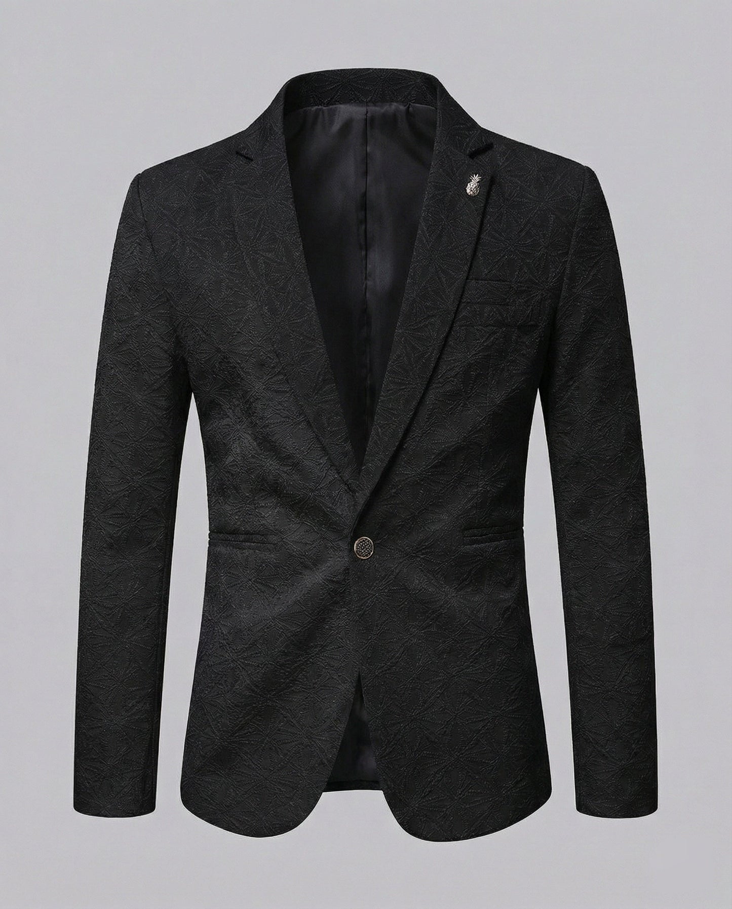 Herren Blazer Modern Strukturiert Slim Fit