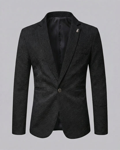 Herren Blazer Modern Strukturiert Slim Fit