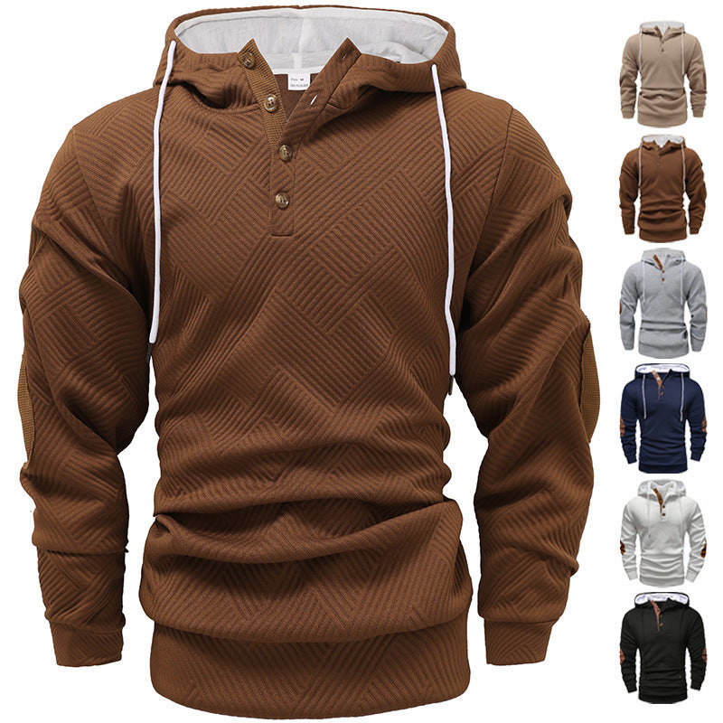 Herren Kapuzenpullover Sportlich Modern Strukturdesign - BerlinGlamour