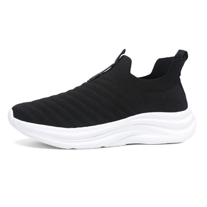 Damen Sneaker Bequem Slip-On Weich Laufsohle Komfort
