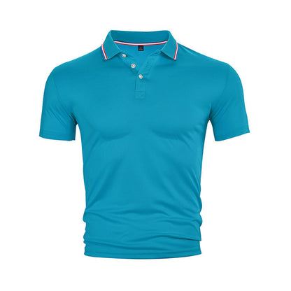 Herren Poloshirt Klassisch mit Kontrastkragen Modern