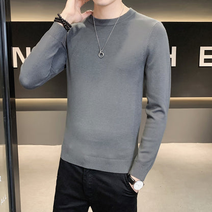 Herren Strickpullover Hochwertig Modern Schwarz