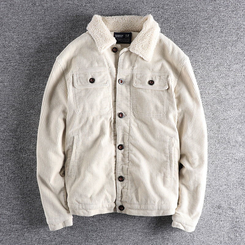Herren Cordjacke mit kuscheligem Futter und praktischen Taschen BerlinGlamour.