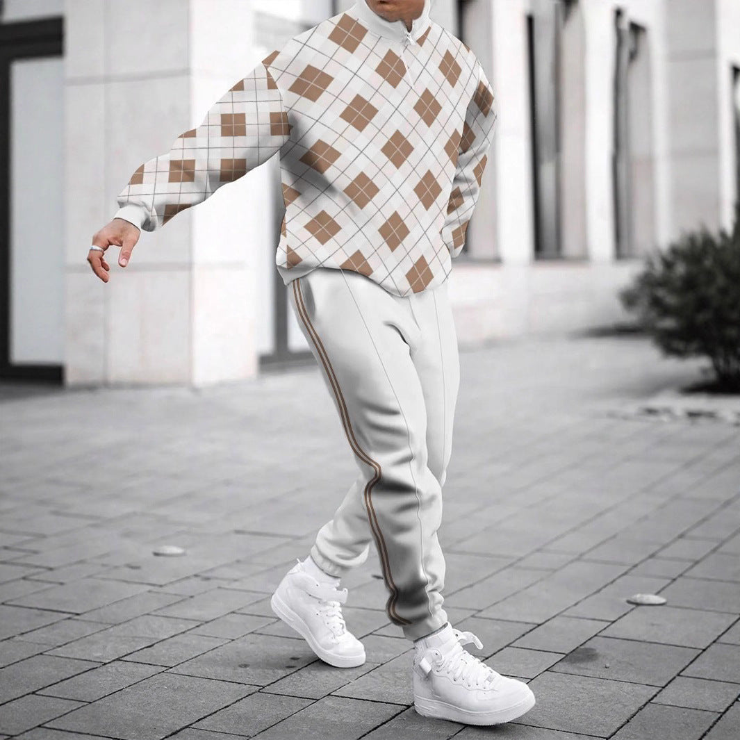 Herren Sweatshirt Sportlich Modern mit Zipper - BerlinGlamour