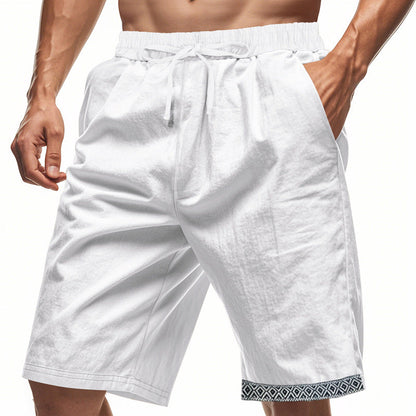 Herren Bermudashorts Bequem Elastisch Mit Kordelzug