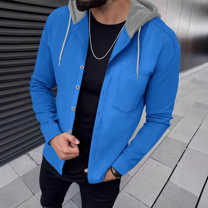 Herren Hoodie Kapuze Strukturiertes Design Streetwear