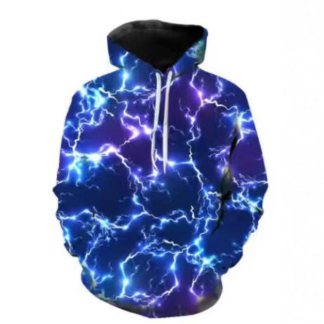 Herren Kapuzenpullover Blitz Design Sportlich Modern - BerlinGlamour