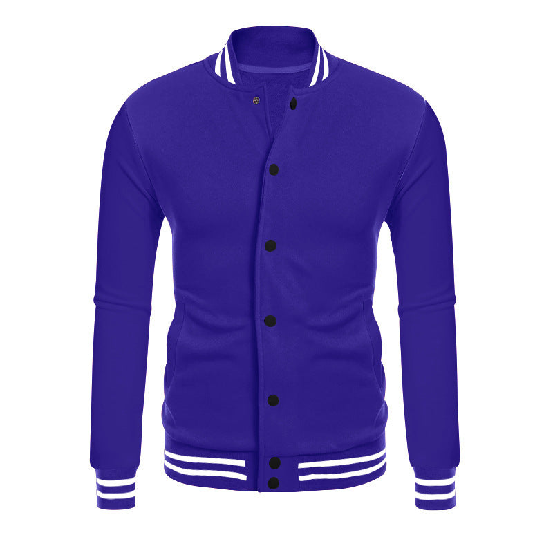 Herren Sportjacke Modern Kontrast Bündchen