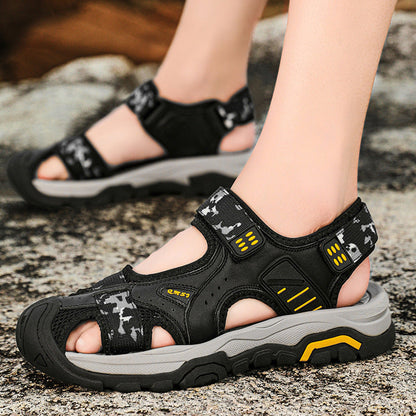 Damen Trekkingsandalen Sportlich Verstellbar Rutschfest