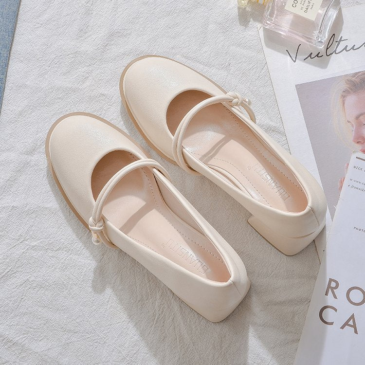 Damen Pumps Hochzeitsschuhe Blockabsatz Elegante Schnalle