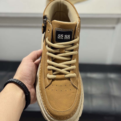Damen Schnürboots Bequem Laufsohle Modisch
