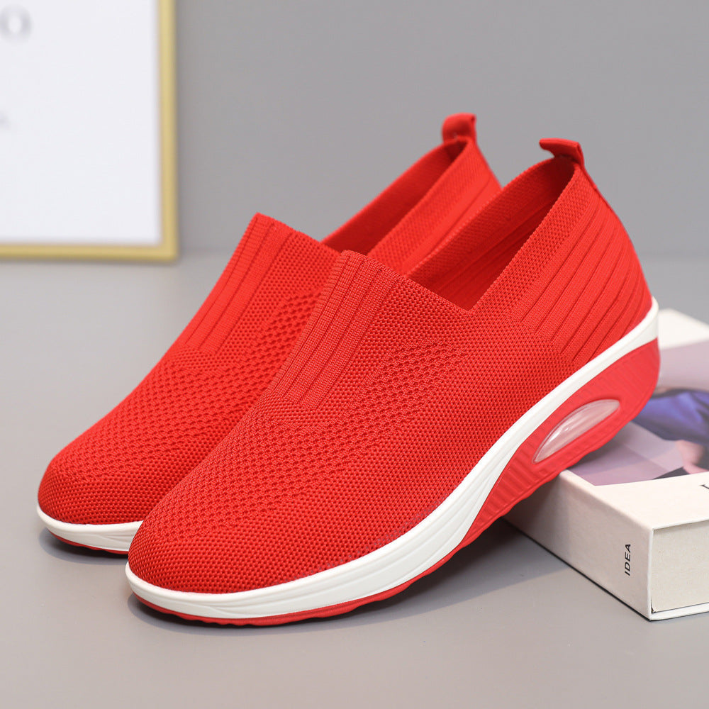 Damen Sneaker Bequem Luftig Mit Dämpfung