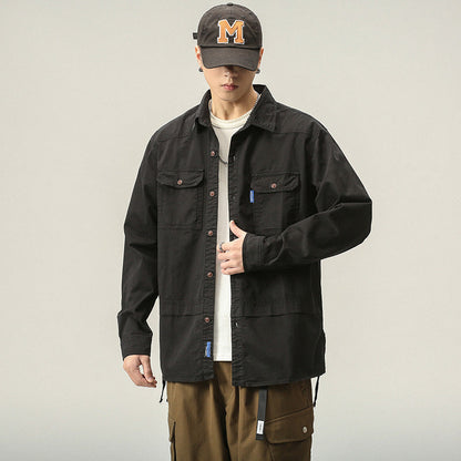 Herren Outdoor Jacke mit Taschen Praktisch Lässig