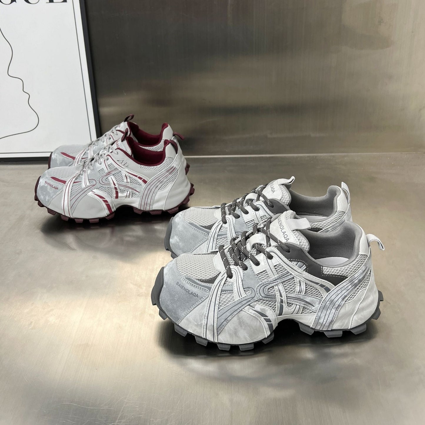 Damen Trailschuhe Sportlich Laufschuhe mit Dämpfung