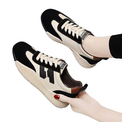Damen Sneaker Sportlich Rutschfest Weiss